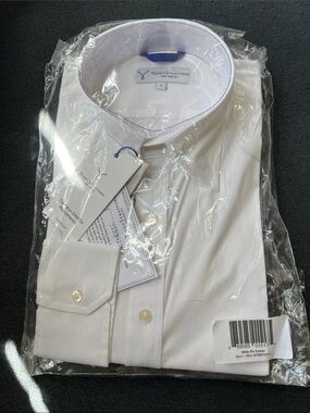 Teddy Stratford Men's White Dress Shirt - Tailored Spread Collar